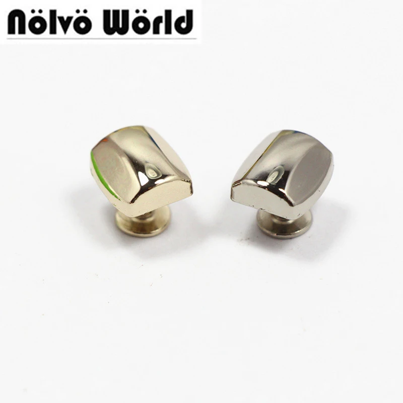 Top Quality Light Gold fashion punk rivets stud hardware with screw for bags shoes wallets belts bracelets decorative rivet