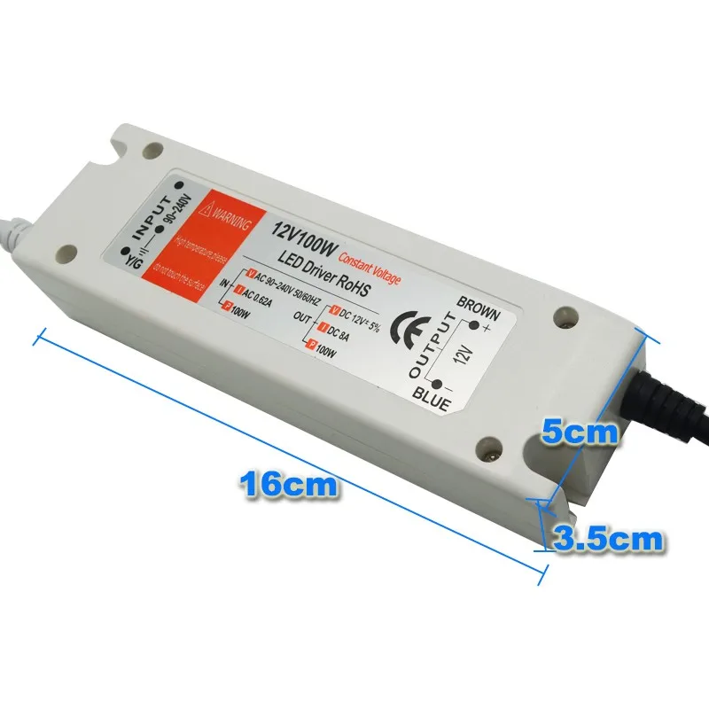 High Quality DC 12V 18W/28W/48W/75W/100W Power Supply LED Driver Adapter Transformer Switch For LED Strip LED Light Bulb