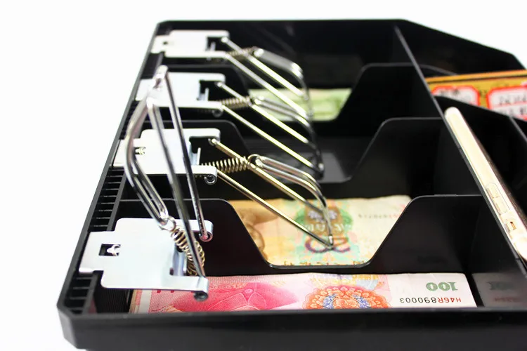 حافظة صلبة صندوق تسجيل النقود الجديد تصنيف جديد متجر أمين الصندوق عملة درج صندوق درج النقدية درج حافظة عداد المال