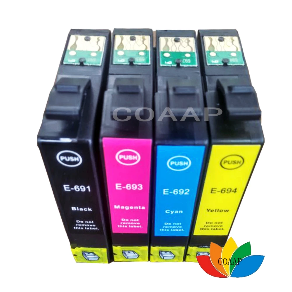 

Чернила 4pk T069 #69 для принтера Epson Stylus CX5000, CX6000, CX7400, CX7450, CX8400, CX9400F, CX9475Fax, T069520