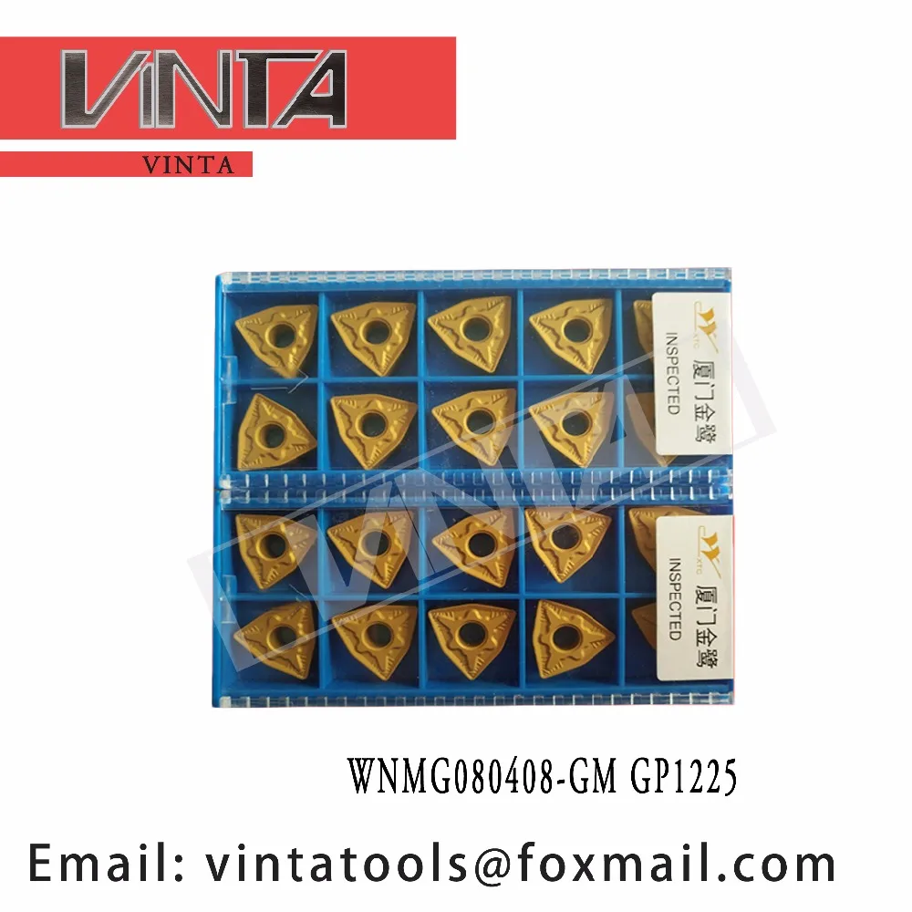 

high quality 10pcs/lots WNMG080408-GM GP1225 cnc carbide turning inserts