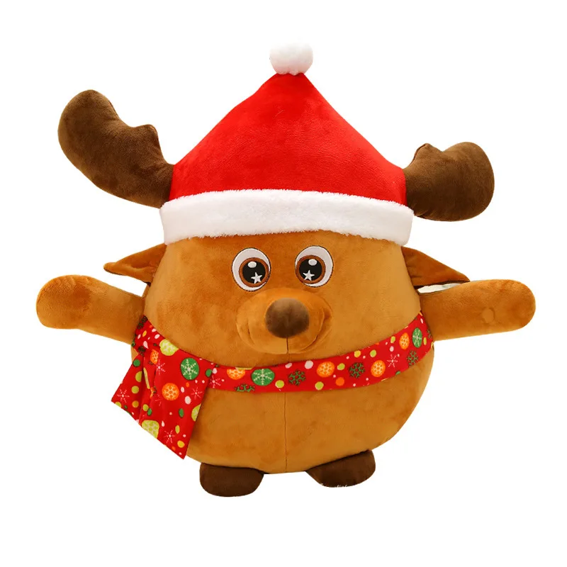 

Santa Claus Elk Fawn Glowing Singing Music Light Plush Toys Christmas Gift Stuffed Plush Toys for Children