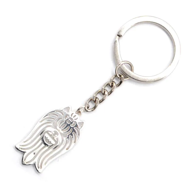 Fashion Jewelry Metal Alloy Pet Key Chains Lovers' Yorkshire Terrier Jewelry Key Chains