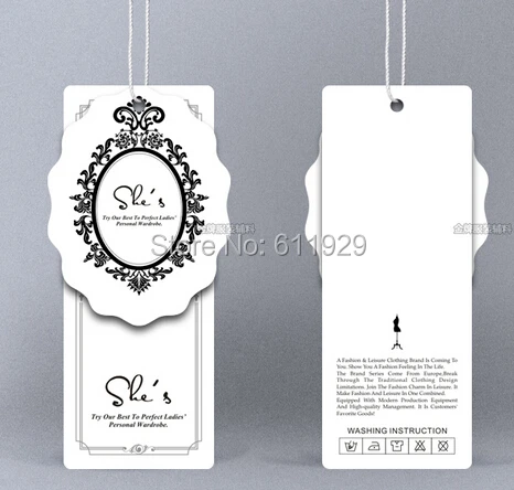 

Customized clothing hang tag/swing tag/garment printed paper tags/dress tags/clothing bag labels/trademark/shape cutting labels