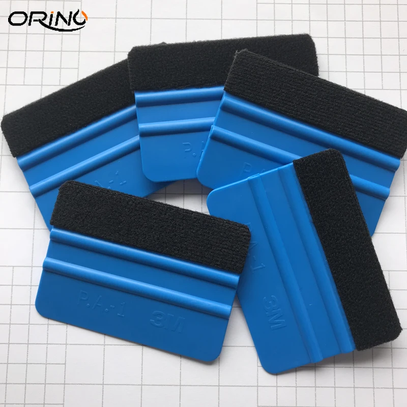 High Quality 5pcs/Lot Car Application Tools Soft Flexible Felt Squeegee Vinyl Wrap Squeegee Scraper Car Wrapping Vinyl