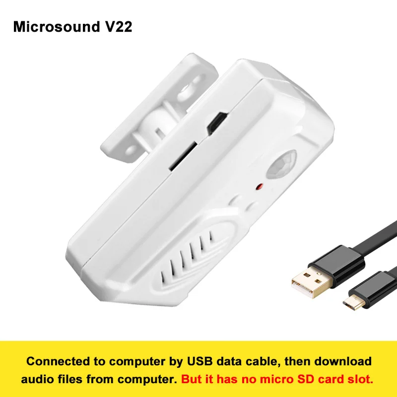 MP3 Scaricabile Senza Fili di PIR del Sensore di Movimento Attivato Lettore A Raggi Infrarossi Campanello di Negozio Negozio Benvenuto Ricordo di