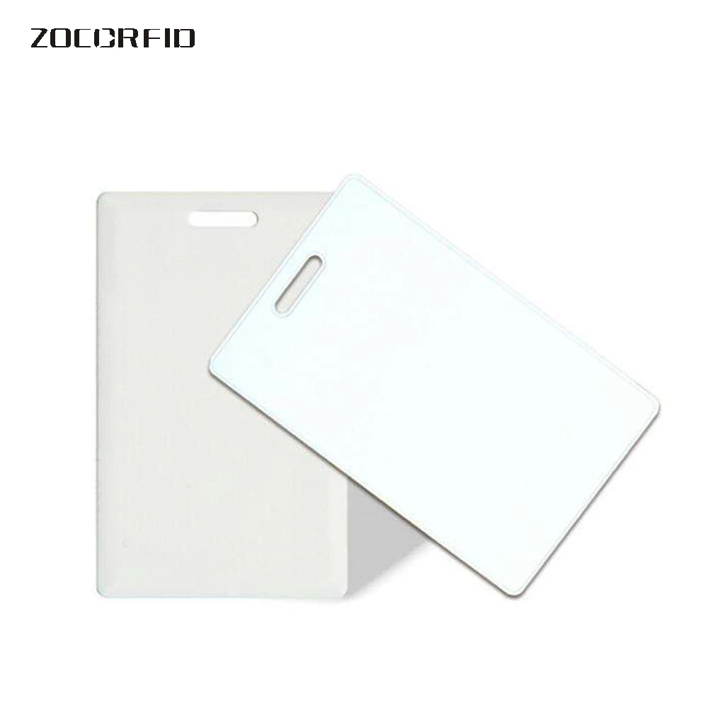 (50 pcs) 125Khz RFID Writable Cards T5577 T5557 Thick  card Rewrite Proximity Access Control Cards