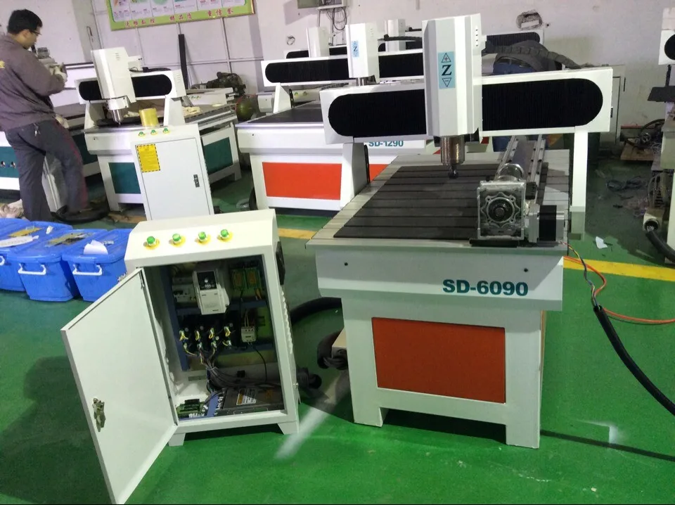 

industrial use 6090 cnc router cnc engraver engraving milling drilling and caving machine 220V/110V 2.2KW spindle