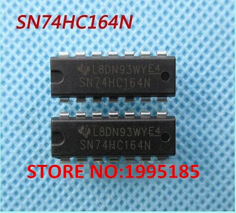 10pcs free shipping SN74HC164N 74HC164 74HC164N DIP-14 Counter Shift Registers 8-Bit Parallel-Load new original