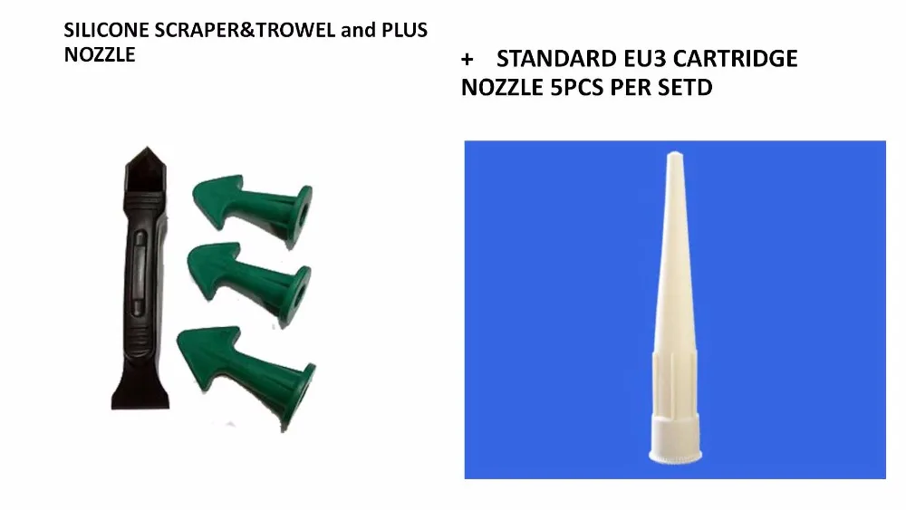 

Бесплатная доставка набор инструментов для герметизации стандартная насадка для герметика EU3 и силиконовые инструменты для герметизации