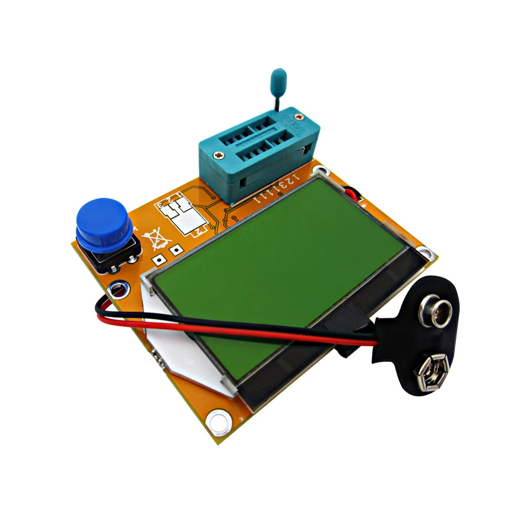 Параметры Mega328 M328, измеритель емкости для диодов и триодов, прибор для проверки транзисторов MOS PNP, ЖК-дисплей, диоды с чехлом