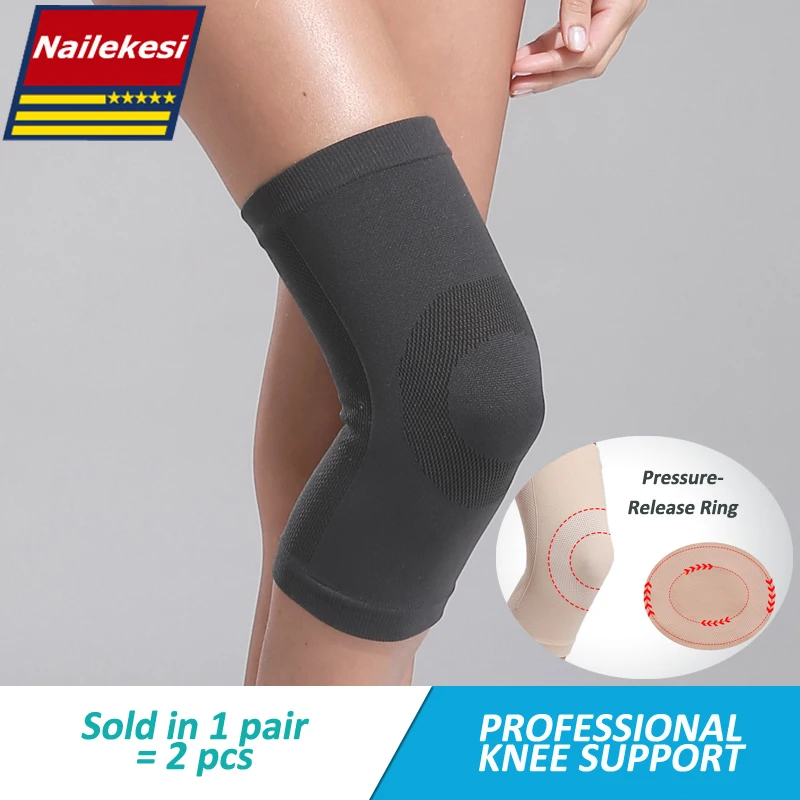 

Full Season Breathable Basketball Sports Safety Kneepad High Elastic Volleyball Knee Pads Brace Gym Fitness Running Knee Support