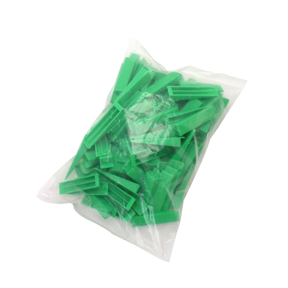 100 Reusable Wedges Floor Wall Tile Leveler Spacers Flat Leveling System Tools Physical Measuring Tools Plastic Spacers