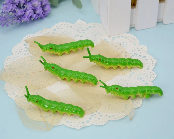 Free shipping Plastic material Micro artificial Worm model  DIY accessories recognize animal  5pcs/ a lot FT008