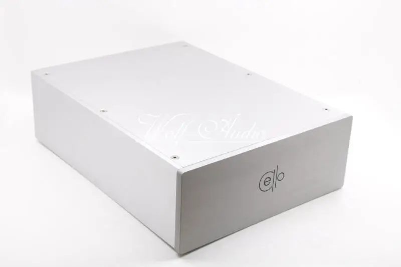 Cello 2309 Kosong Perak Aluminium Penuh Amplifier Kandang Preamp Chassis PSU Case