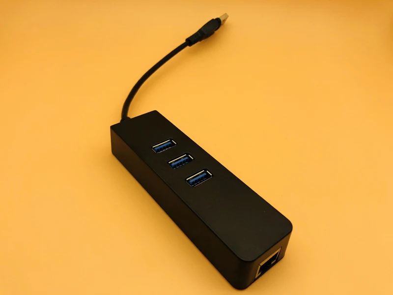 

3 Ports USB 3.0 Hub USB to RJ45 Gigabit Ethernet Adapter LAN Wired Network 10/100/1000 Mbps For Windows Mac