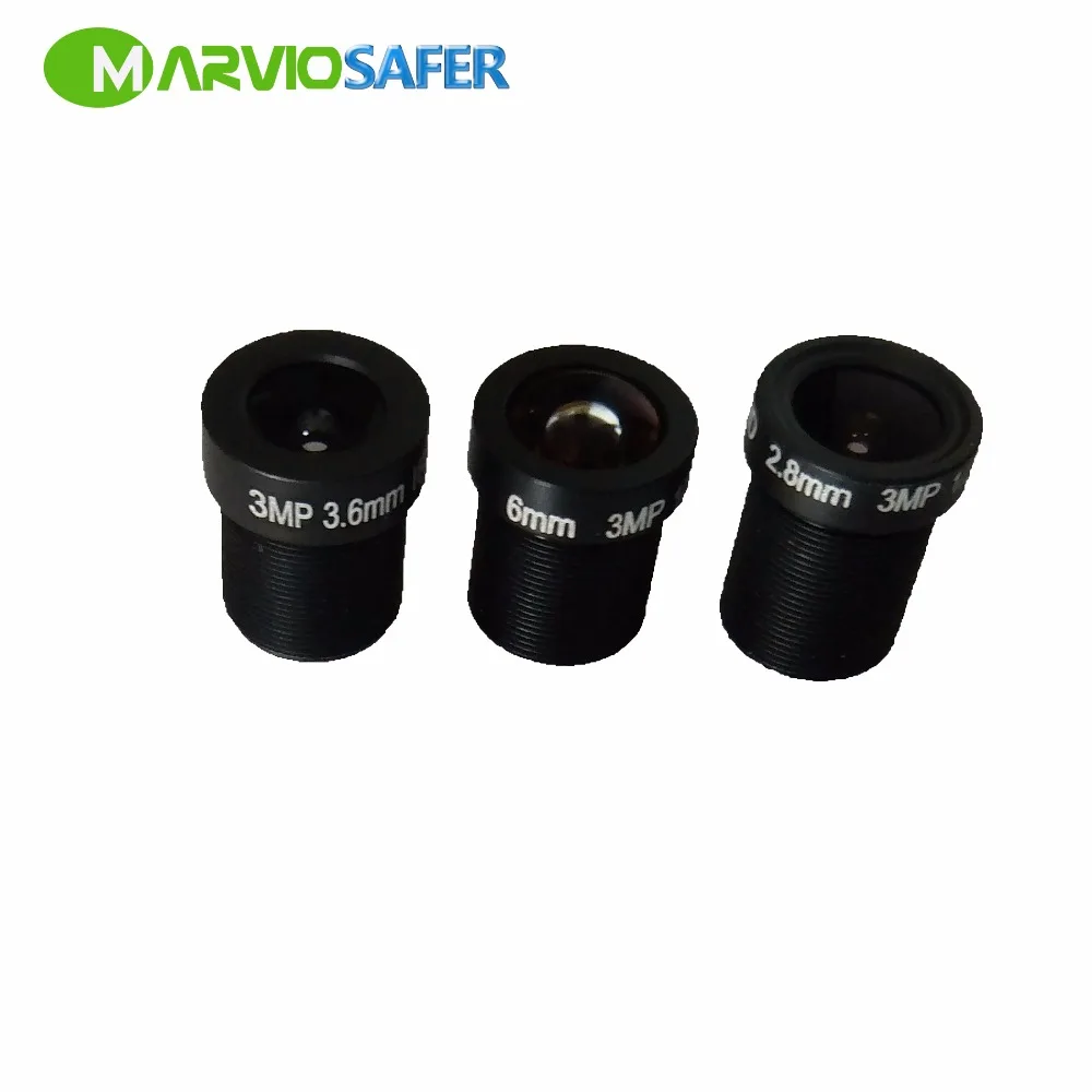 Marviosafer 3MP M12 Interface 2.8 / 3.6 / 6 mm Optional Fixed Lens for HD CCTV Camera, Great Quality