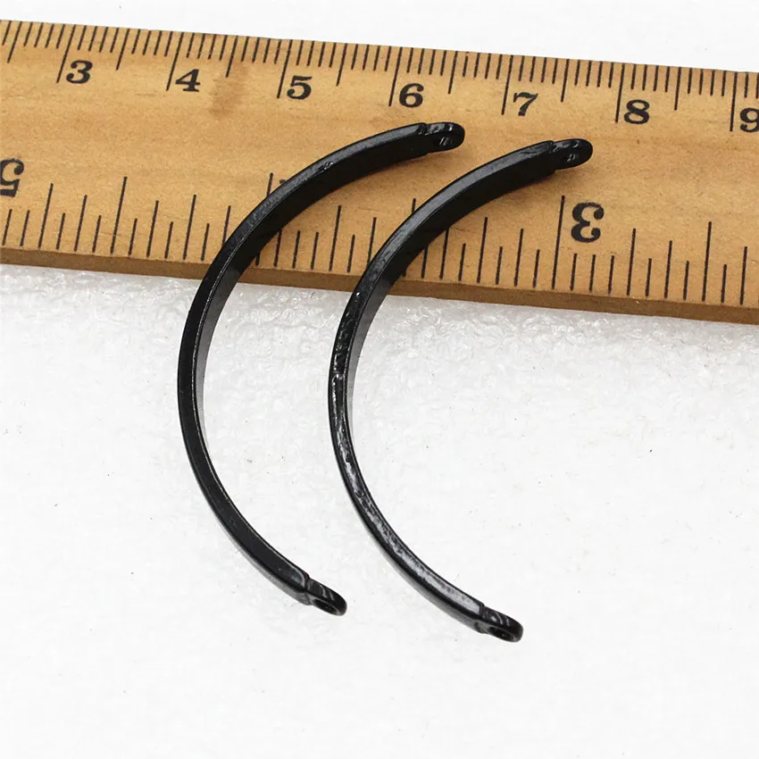 Onebeading  Antique Silver Bronze Silver Plated Tube Bending Sticks Connector For Bangle Bracelet Making Approx 3.5*46mm 10pcs
