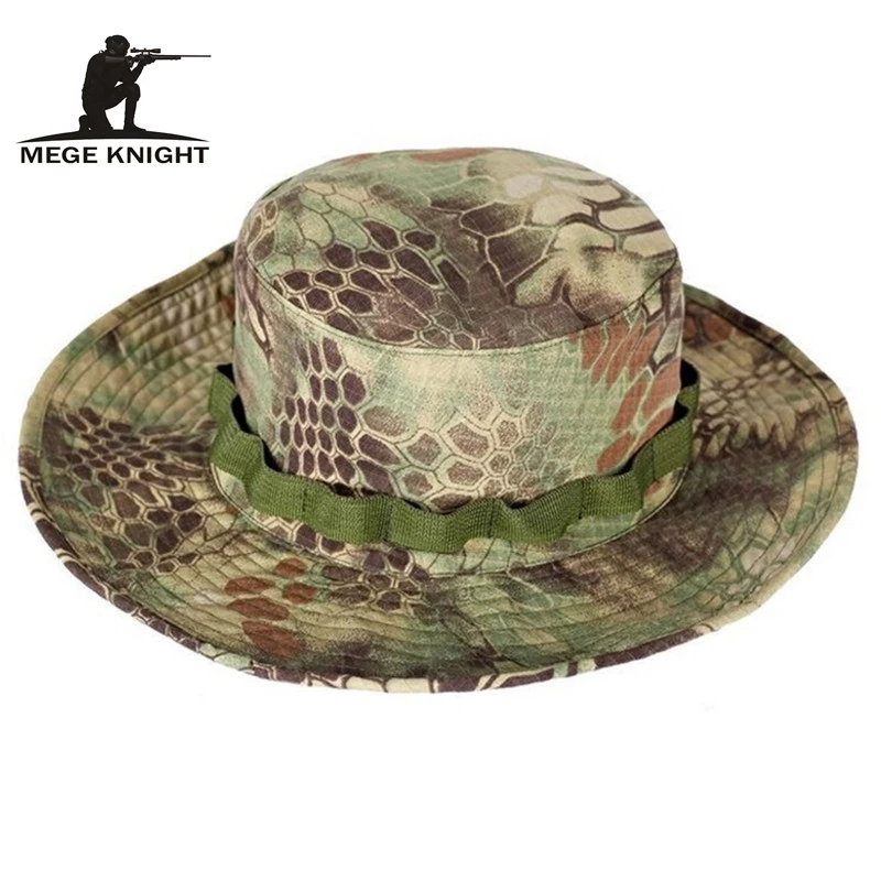 Sniper Camouflage Nude Bucket Hats, Tactical Boonie Hats topee,  Military Mens Summer hat, free Size for 59-60