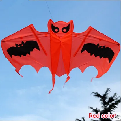 New High Quality Multi-color  55 inch Bat Kite With Handle Line Good Flying   For Kids