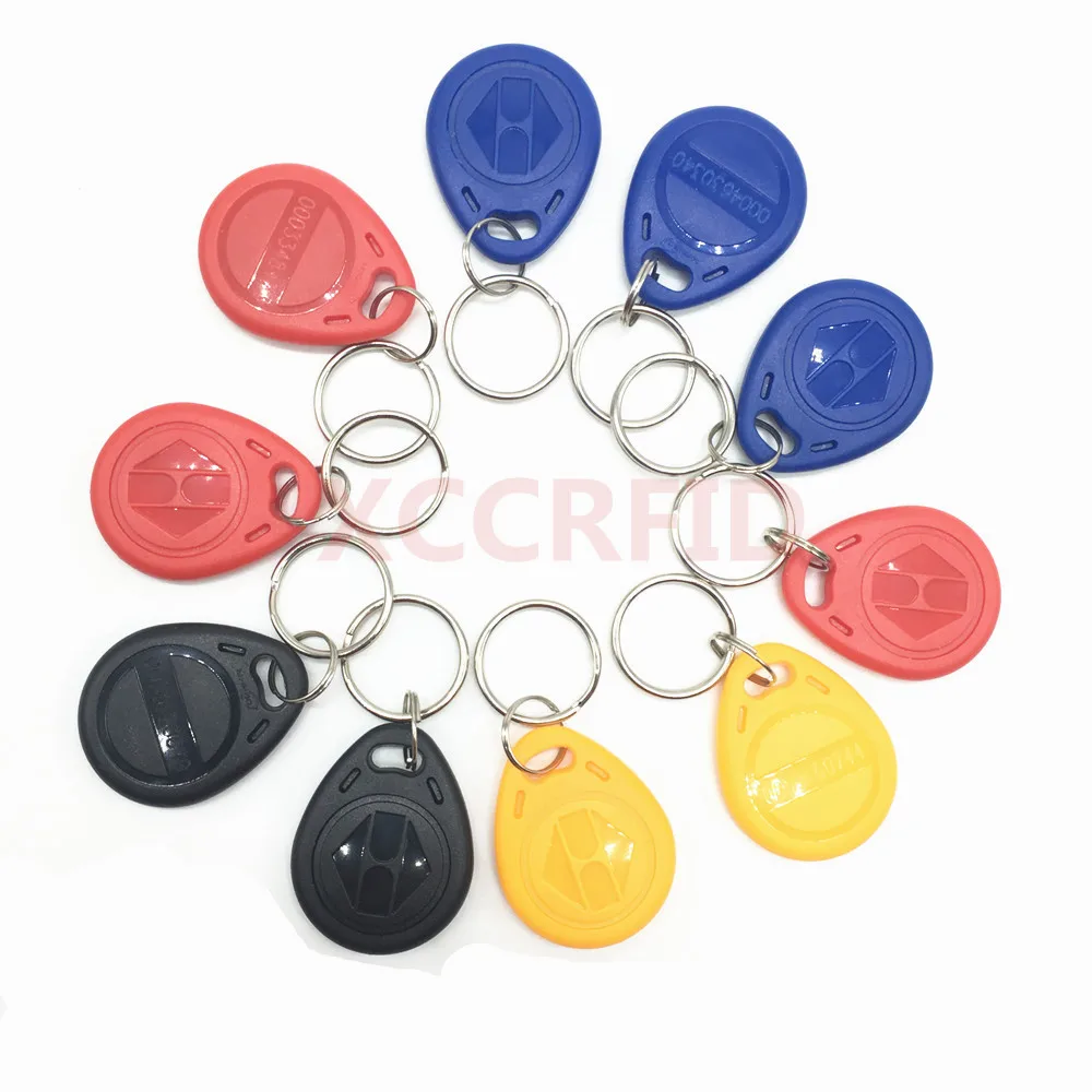 125khz  RFID Proximity Smart Card Reader Can set RFID Card Keychains Keytag 8H10D 2H3D4H5D Format ID Token for Access Control