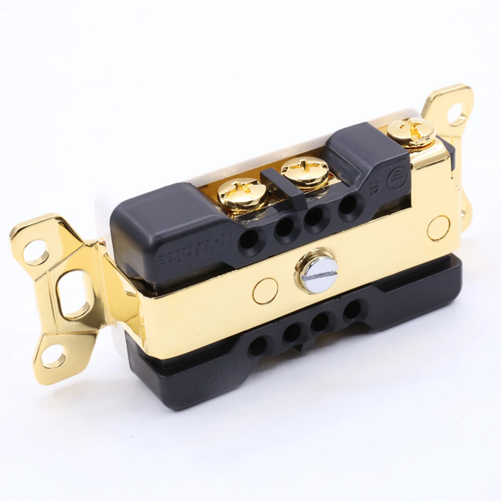 HI-End AC Power Receptacle Wall Outlet Power Beryllium copper Gold plated  Distributor