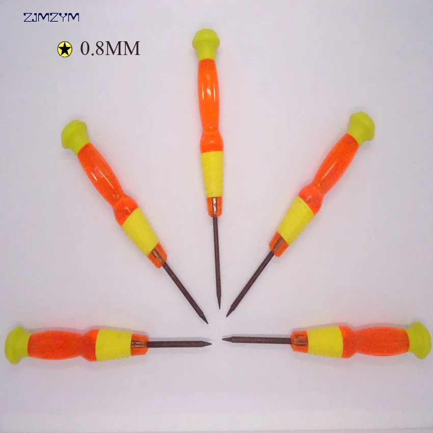 5PC/set wholesale 0.8MM star-shaped screwdriver repair tool for repairing mobile phone disassemble tools