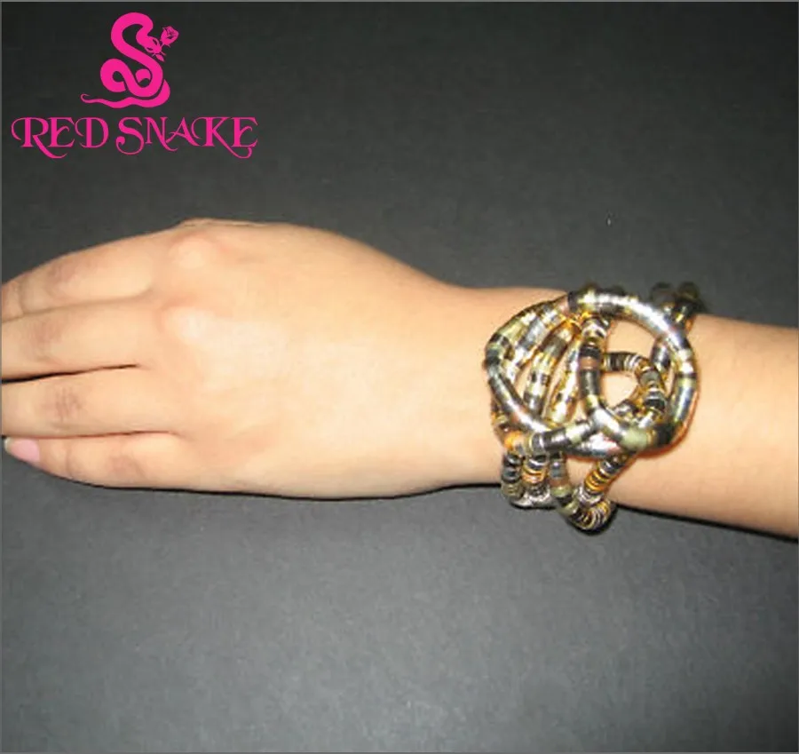 

RED SNAKE Seasonal Savings Event +Free DHL : 24pcs/lot Twistable/ Flexible/ Bendble Snake Bracelet