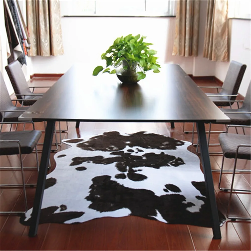 140X200CM Faux Cow Skin Carpet For Living Room Animal Prints Bedroom Rug Home Sofa Coffee Table Floor Mats