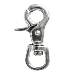 304 Stainless Steel Swivel Lobster Clasp Clip Snap Hook Bag Pet Lanyard Full 360 degree Swivel Eye Helps To Prevent Tangles