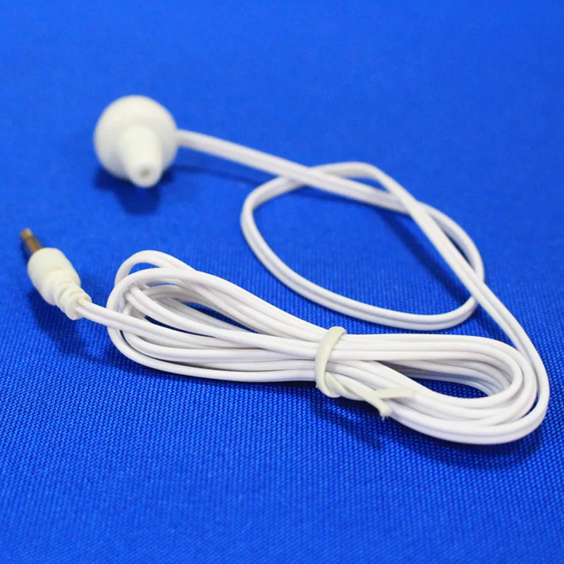 Radio Earbud Single Ear Earbud MONO Earphone Disposable Earbuds 1 Bud Earphone for Hospital TV Hearing Aid