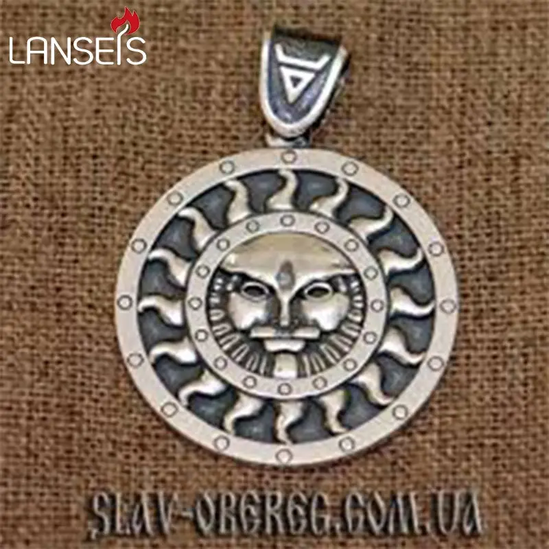 

lanseis 10pcs Ancient Slavic Amulet pendant talisman necklace lucky jewelry slav obereg women necklace men