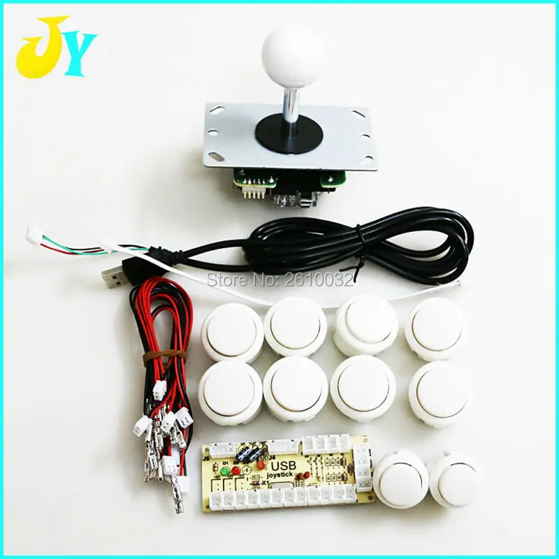 Arcade Joystick DIY Kit Zero Delay Arcade DIY Kit USB Encoder To PC Joystick Arcade Push Buttons Built-in Micro Switch