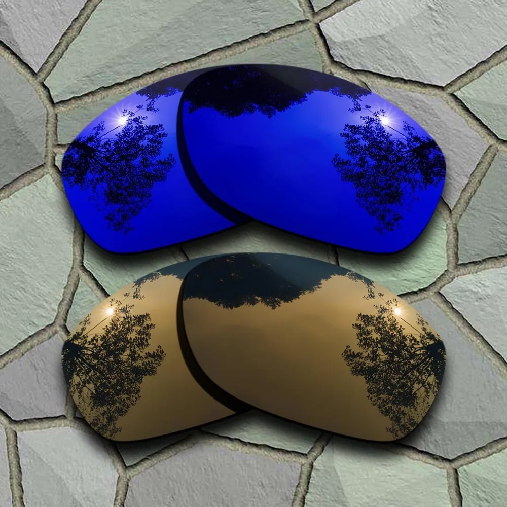 

Violet Blue&Bronze Copper Sunglasses Polarized Replacement Lenses for Oakley Pit Bull