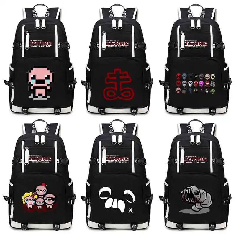 The Binding of Isaac School Backpack Bags Laptop Shoulder School Travel Bags Teenagers Rucksack Gift