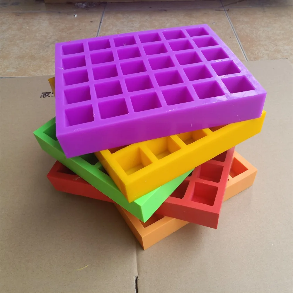 Colorful Custom Silicone Mold With Brand Logo Customized Soap Molds Ice Cube Mold Cake Sugar Mold