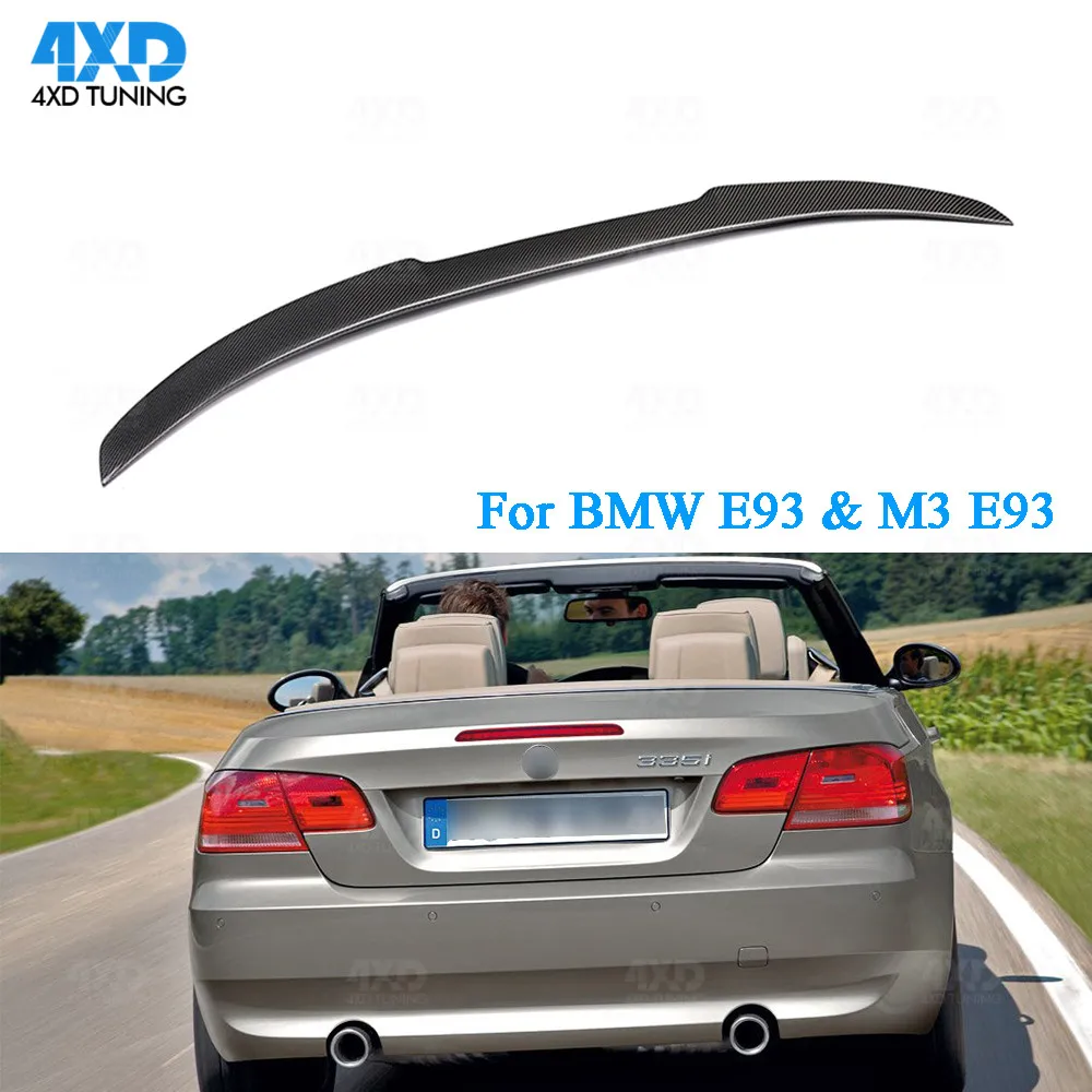 

E93 Carbon Fiber Spoiler M4 Style For BMW E93 M3 Coupe 320i 330i 325i Convertible Rear Trunk Spoiler Wing 2005-2009 2010 2011