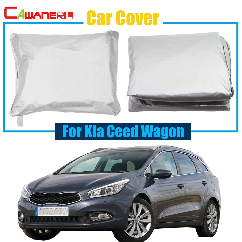 Cawanerl Outdoor Car Cover Vehicle UV Anti Snow Frost Sun Rain  Resistant Protector Dustproof Cover For Kia Ceed Wagon