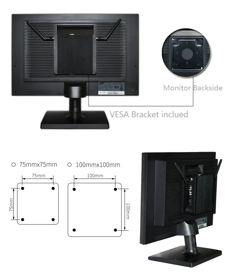 Thin Client Mini Pc Desktop Barebone system Computer Dual Core I5 Desktop Industrie Dual NIC Dual Display, POS maschine K4200US3