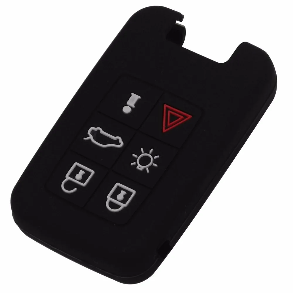 jingyuqin Silicone 6 Button Smart Remote Key Case Fob Cover Styling For Volvo S60 S80 V70 XC60