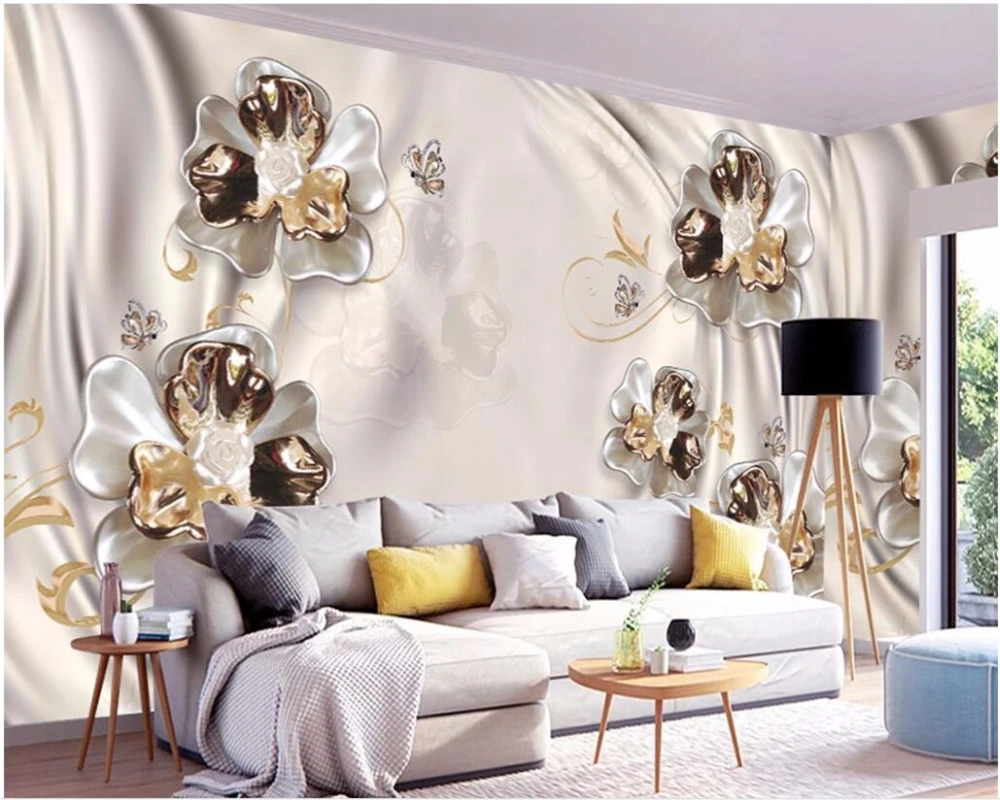 

beibehang fresco wallpaper 3d stereo European luxury roses jewelry background wall living room bedroom wallpaper papel de parede