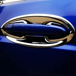 For HONDA FIT JAZZ 2014 2015 2016 2017 2018 ABS Chrome Car Door protector handle Bowl Cover Trim car styling Accessories 8pcs