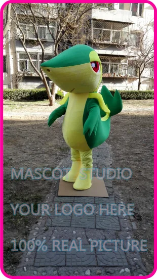 Mascotte Snivy Cartoon Mascotte Kostuum Op Maat Chique Kostuum Anime Cosplay Kits Mascotte Cartoon Thema