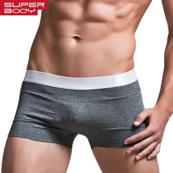 High Quality Cotton Underwear Men Boxer Shorts Fashion Low Waist U convex pouch Boxers Sexy Comfort Cueca Boxer Men Trunks