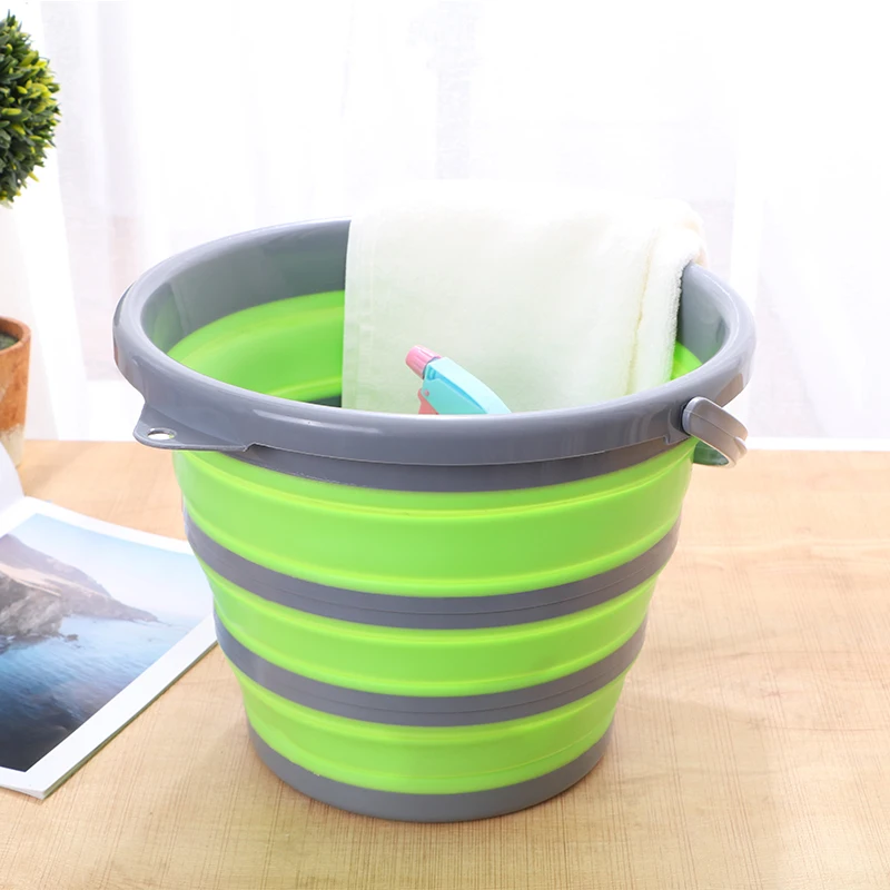 10L Outdoor Portable Folding Bucket for Wash Car Camping Tools Storage Supplies Tourism/fishing Equipment/kitchen Bathroom Items