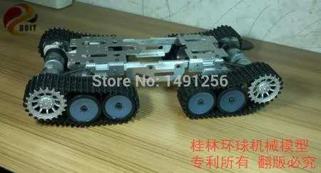 큰! 4 WD 장애물 surmount 탱크 자동차 섀시/높은 토크, 금속 구조, 큰 부하/스마트 탱크 자동차 섀시 diy용