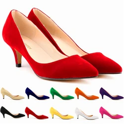 Chaussures à talons hauts de 6cm pour femmes, escarpins de bureau, élégants, pointus, peu profonds, à la mode, nouvelle collection automne 2024