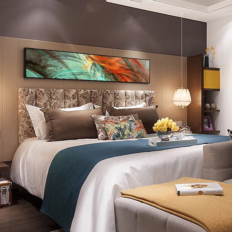 Factory direct bedroom bedside painting model room abstract art mural modern minimalist hotel decorative painting La peinture