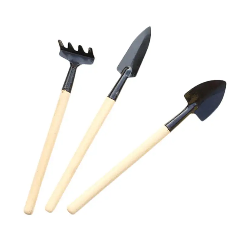 

3pcs/set Planting Tools Indoor Flowers Mini Spade Shovel Harrow Set Maintenance Gardening Hand Tools Plant Kit Set YH-461295