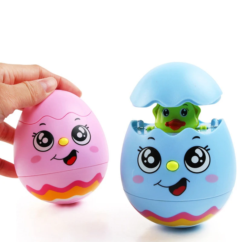 Cartoon Cute Smiling Luminous Tumbler Baby Classic Toys Creative Funny Musical Roly-poly Toys for Children Tabletop Decoration